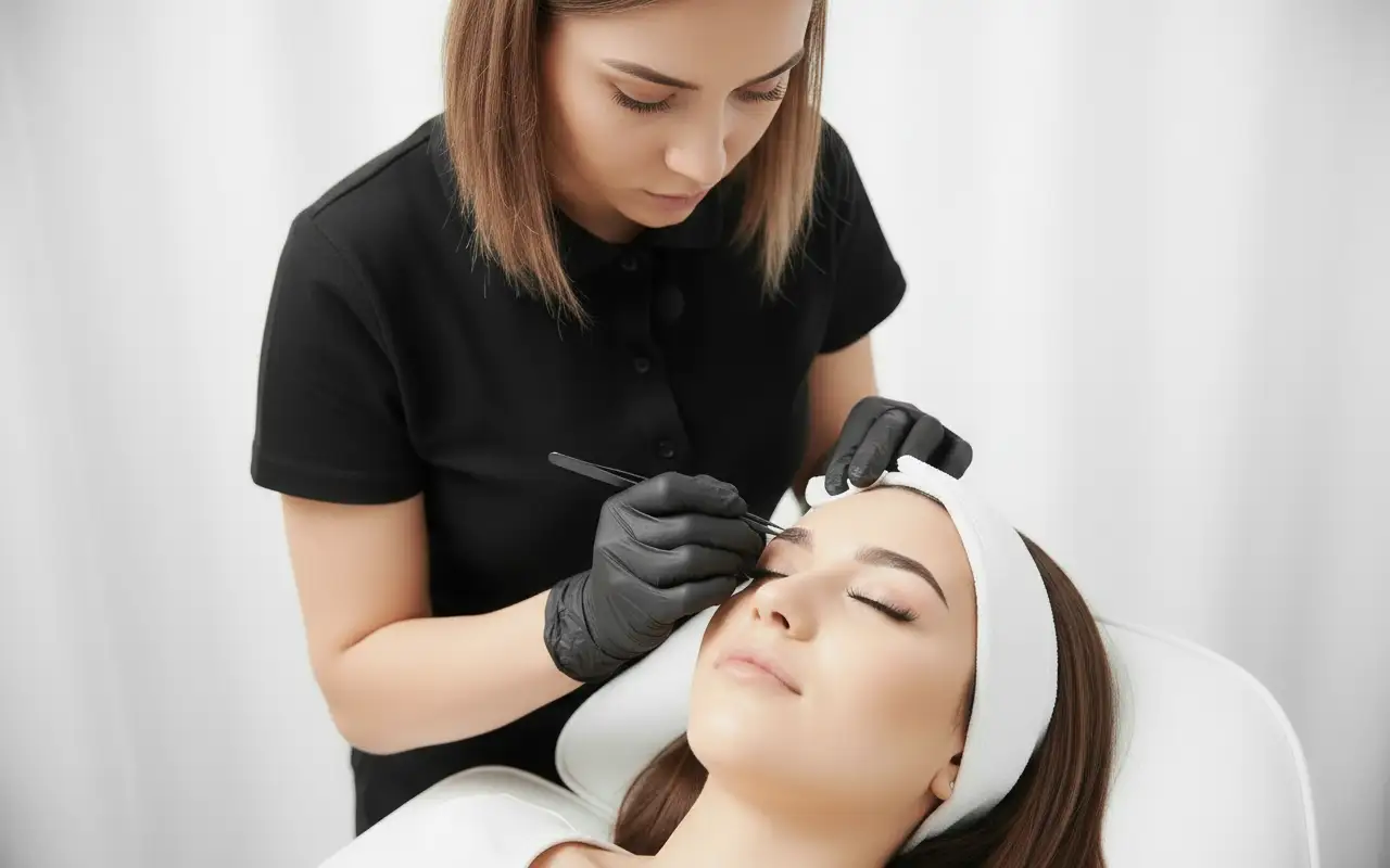 Wimpern- und Augenbrauen Lifting im Kosmetikstudio Augsburg Königsbrunn